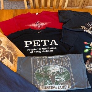 (7) Men’s Hunting Tees Bundle - XL